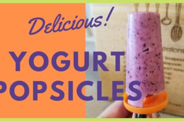 Fruit & Yogurt Popsicles - Simple Snack Prep - Healthy After School Snacks