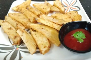 Crispy Potato Wedges | Deep fried easy tasty snack recipe | Fried Potato wedges