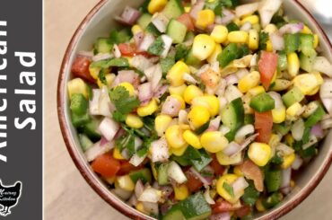 American Salad Recipe | American Corn Salad | How to Make American Salad Recipe by Mairaz kitchen