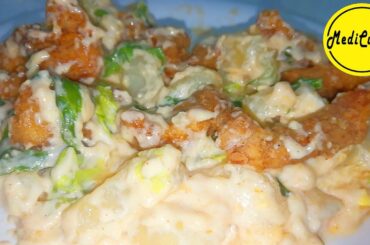 How to make Crispy Chicken Potato Egg Salad Recipe | Medicusina Lutong OFW