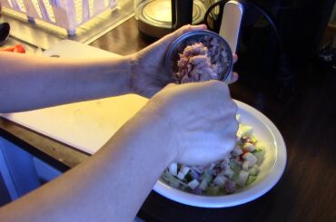 KETO SIMPLE RECIPE____TUNA AND SHRIMP SALAD(keto meal tips #1)