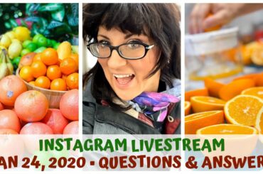 INSTAGRAM LIVESTREAM • JAN 24, 2020 • QUESTIONS & ANSWERS • RAW VEGAN • HEALTHY FOOD