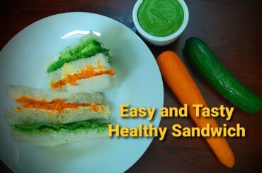 Veg Sandwich Recipe  | Tri colour Sandwich | Kids Sandwich | Tiffin Box Recipe | വെജ് സാൻഡ്‍വിച്ച്