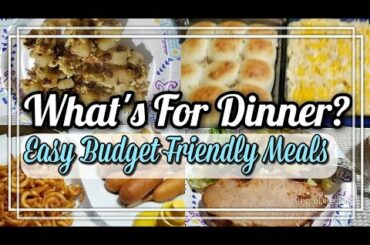 What's For Dinner | Easy & Budget Friendly Meals