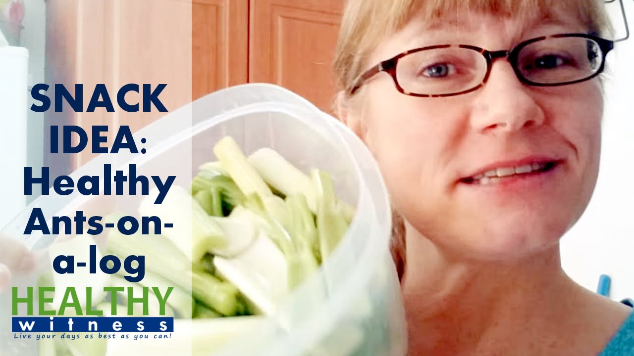 Snack idea: Healthy Ants-on-a-log Snack idea: Healthy Ants-on-a-log