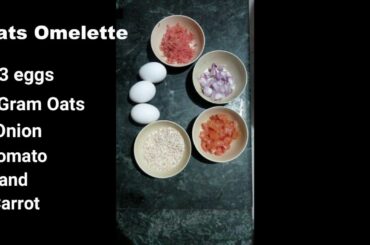 Oats omelette | Easy and healthy recipe | breakfast | diet food 🍳🌯