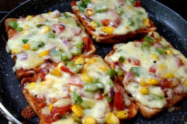 ପିଲାମାନଙ୍କ favourite bread  pizza ଘରେ ବନାନ୍ତୁ 5ମିନିଟରେTasty, Healthy bread tawa pizza recipe in odia