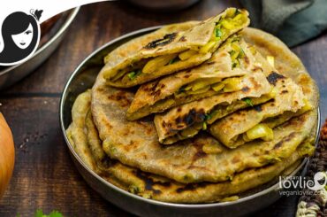 Onion Stuffed Paratha/Roti Flatbread Recipe