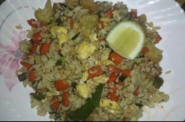 ভেজিটেবল ফ্রাইড রাইস রেসিপি॥Vegetable Fried Rice Recipe||Healthy food studio