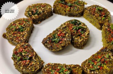 Chane ki Bhaji aur Multigrain (Ragi, Sooji, Bajra, Oats, Makai, Besan) Snack Recipe - Homemade snack