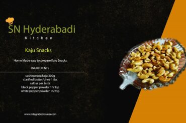 Instant Snacks Ready in 5 min Fried Cashewnuts || Quick & Easy Snacks || Fried Kajus