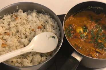 Egg drop curry with jeera rice | Easy healthy home cooking