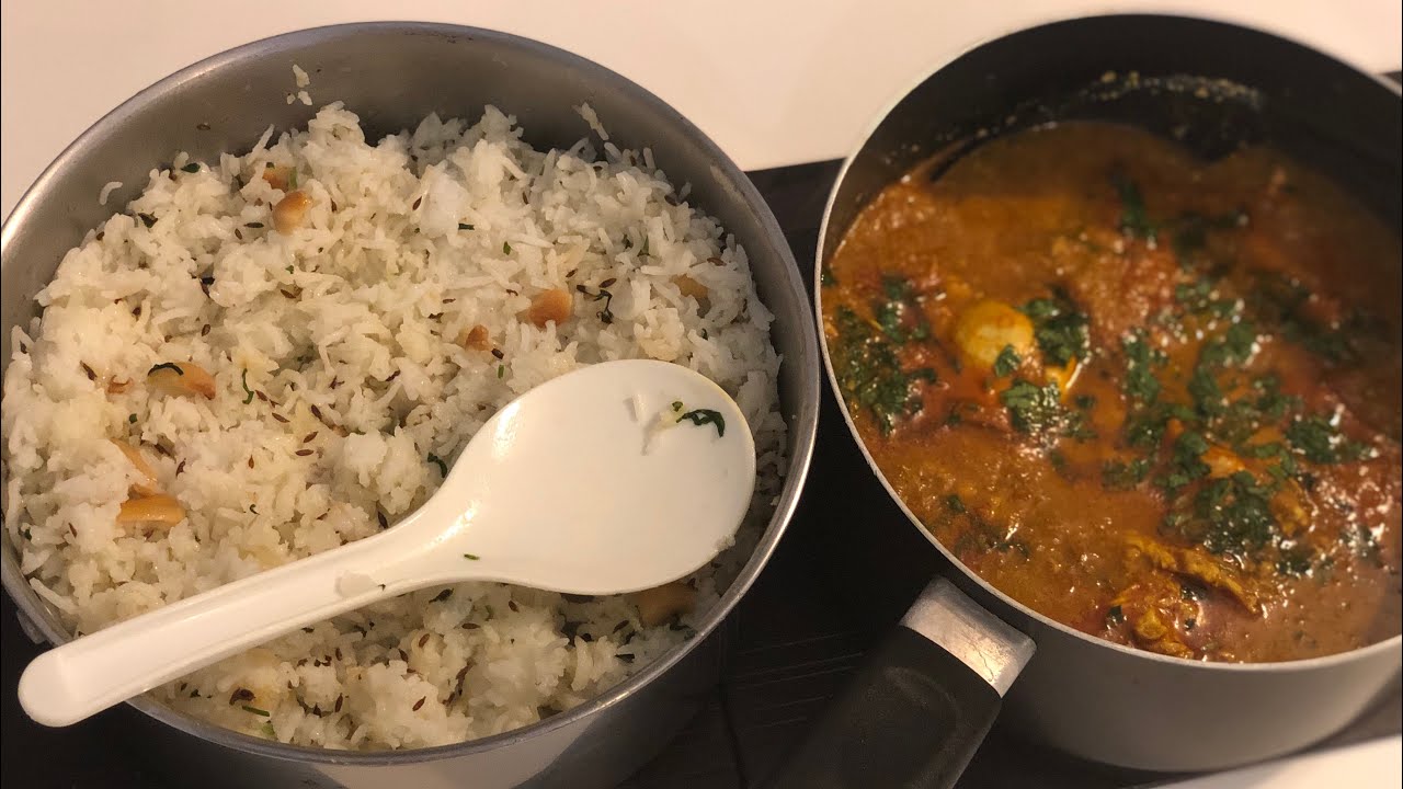 Egg drop curry with jeera rice | Easy healthy home cooking Egg drop curry with jeera rice | Easy healthy home cooking