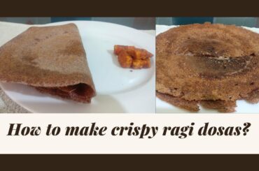 Ragi dosa - Finger millet dosa - Breakfast recipe - Dosa recipe