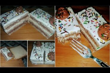 Bread Pastrty | Bread Pastry For Children Tiffin Box | Bread Pastry Cake | Lunch Box Idea