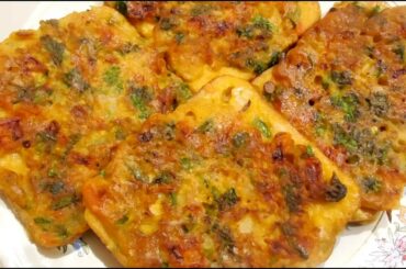 Bread Besan Cheela Recipe | Tasty Food | Bread Recipe | Masala Bread Toast