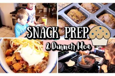 SNACK PREP & DINNER IDEA | TO USE UP LEFTOVERS