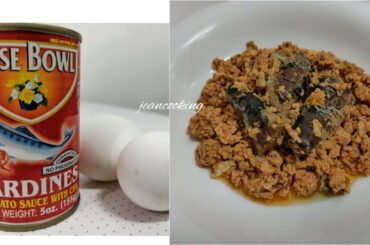 Sardines with Eggs | Breakfast Idea | Quick and Easy Recipe