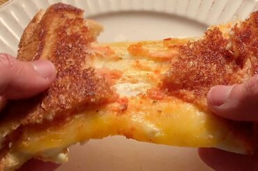 Cheesiest Best Grilled Cheese Sandwich EVER  [asmr cooking]