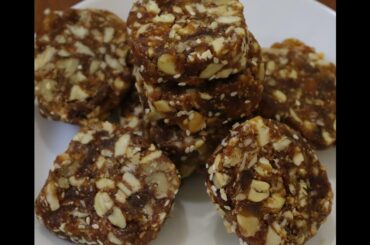 dates burfi/sugar free/healthy snack recipe