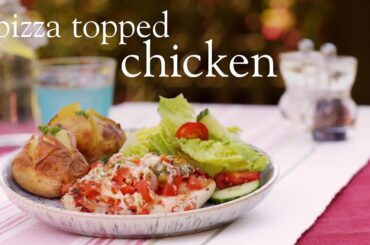 Slimming World pizza topped chicken recipe - FREE (Using cheese as a Healthy Extra)