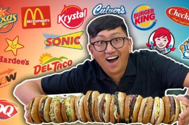 Only EATING Drive Thru Cheeseburgers for 24 HOURS // Blind Taste Test