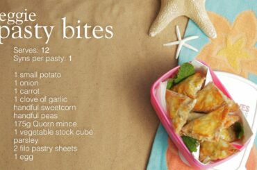 Slimming World veggie pasty bites recipe - 1 Syn per pasty