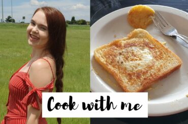 COOK WITH ME//A Easy and Healthy meal//Egg in a window