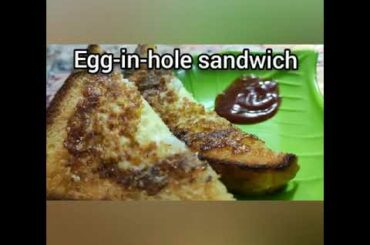 Egg-in-hole Sandwich | Indian recipes | by anu's kitchen | homemade