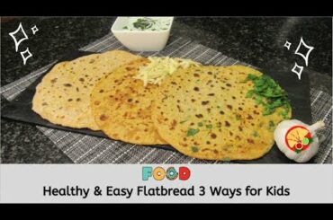 Healthy Sweet Potato Flatbread 3 Ways | Vegetable Flatbread | How to make Soft Roti on Electric Hob