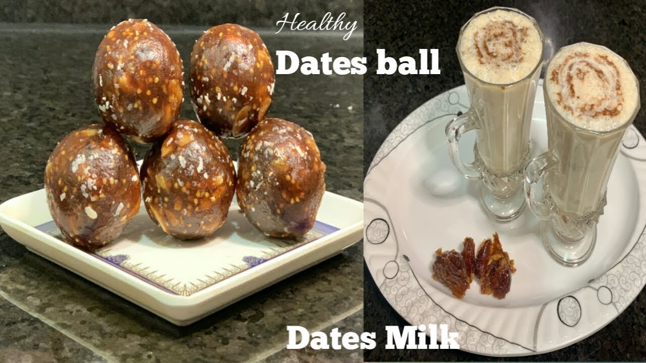 How to make healthy Dates balls and healthy Dates Milk recipe.Recipe:30 How to make healthy Dates balls and healthy Dates Milk recipe.Recipe:30