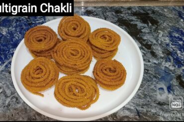 Multigrain Chakli || How to Make Instant Chakli || Healthy Murukku Chakli Recipe || #Bahar Kitchen#