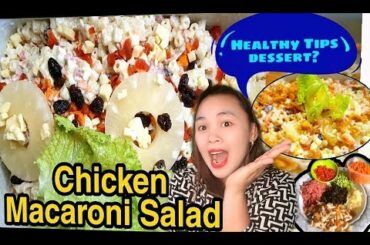 PINOY STYLE  healthy Chicken Macaroni Salad||HOW TO MAKE CHICKEN MACARONI SALAD.