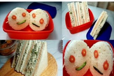 Chicken Club Sandwich Recipe - Kids Lunch Box Idea - Breakfast Recipe Egg Sandwich Egg Mayo Sandwich