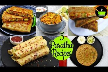 5 Easy & Quick Paratha | Quick Dinner Recipes | Stuffed Paratha Recipes | Paratha Recipes