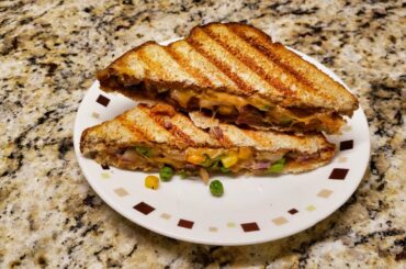 Corn Spinach Sandwich.