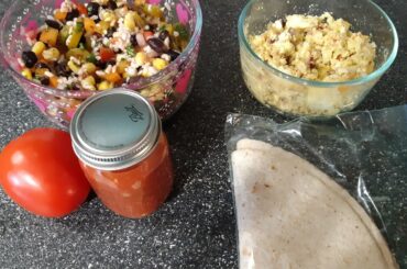 Two Easy Lunch prep ideas | Rice Bowl & Spicy Egg Wraps