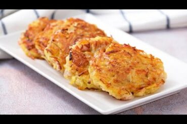 Potato rosti fritters: a unique idea for a super tasty dinner!