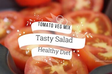 Salad Recipes for weight Loss | Natural Veg Salad | Healthy Diet | Capsicum Tomato Onion Salad