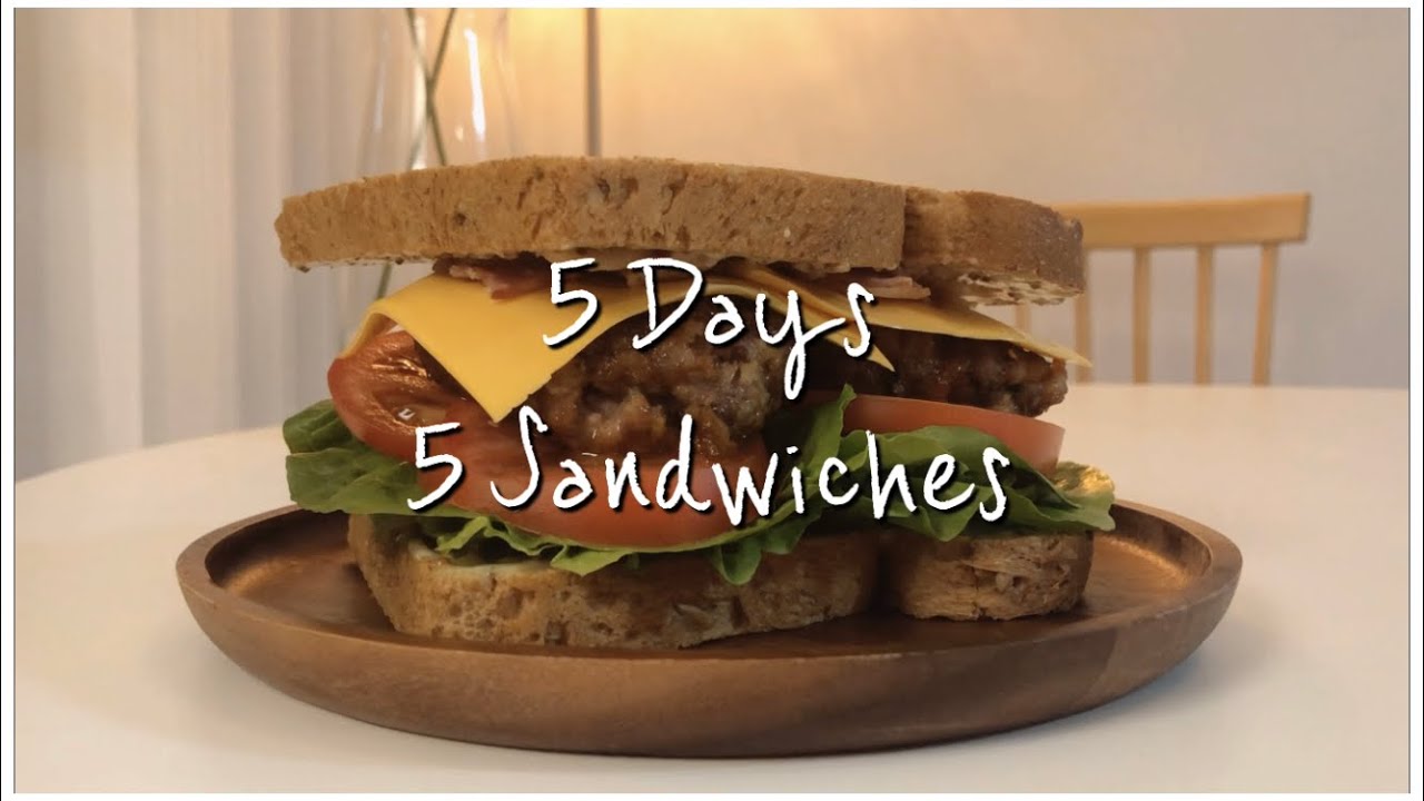 :: 샌드위치로 직장인 일주일 도시락 만들기 :: 5 Easy Sandwich Recipes :: :: 샌드위치로 직장인 일주일 도시락 만들기 :: 5 Easy Sandwich Recipes ::