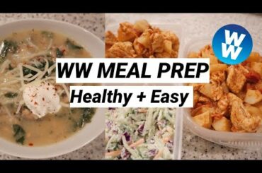 WEEKLY WW MEAL PREP FOR WEIGHT LOSS | HEALTHY + EASY!!! ( WEIGHT WATCHERS)