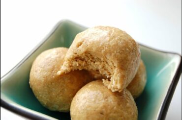 HEALTHY SNACK RECIPE!! - TASTY PEANUT BUTTER BALLS!