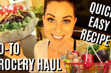 QUICK GO-TO GROCERY HAUL & EASY DINNER RECIPE