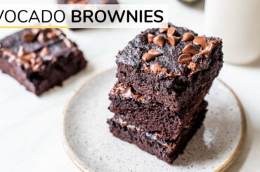 AVOCADO BROWNIES | easy, healthy recipe