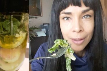 How to Make Avocado Dressing  & A Big Hearty Healthy Salad