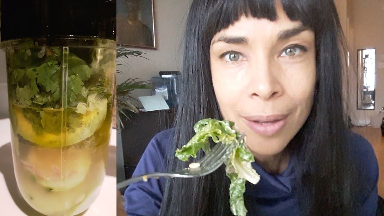 How to Make Avocado Dressing & A Big Hearty Healthy Salad How to Make Avocado Dressing & A Big Hearty Healthy Salad