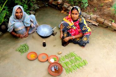 Grandma's Healthy Lunch Recipe at Home without Mashala | Village Style Lunch Routine