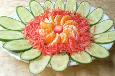 Vegetable Salad Art, New Idea Salad Design, How to Make at Home Salad Design, Fruit & Vegetable Art
