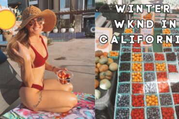 farmers market trip/haul + healthy pool day snacks & cocktails