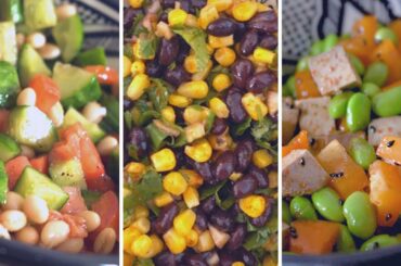 3 Ingrendient Salads for Lazy Hungry Vegans #VEGANUARY 2020